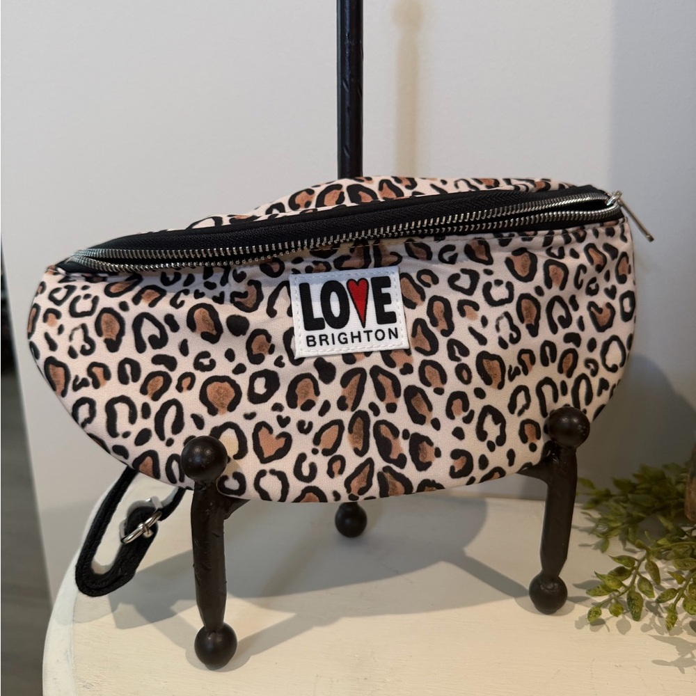 Brighton Love Wildcat Print Nylon Belt Bag